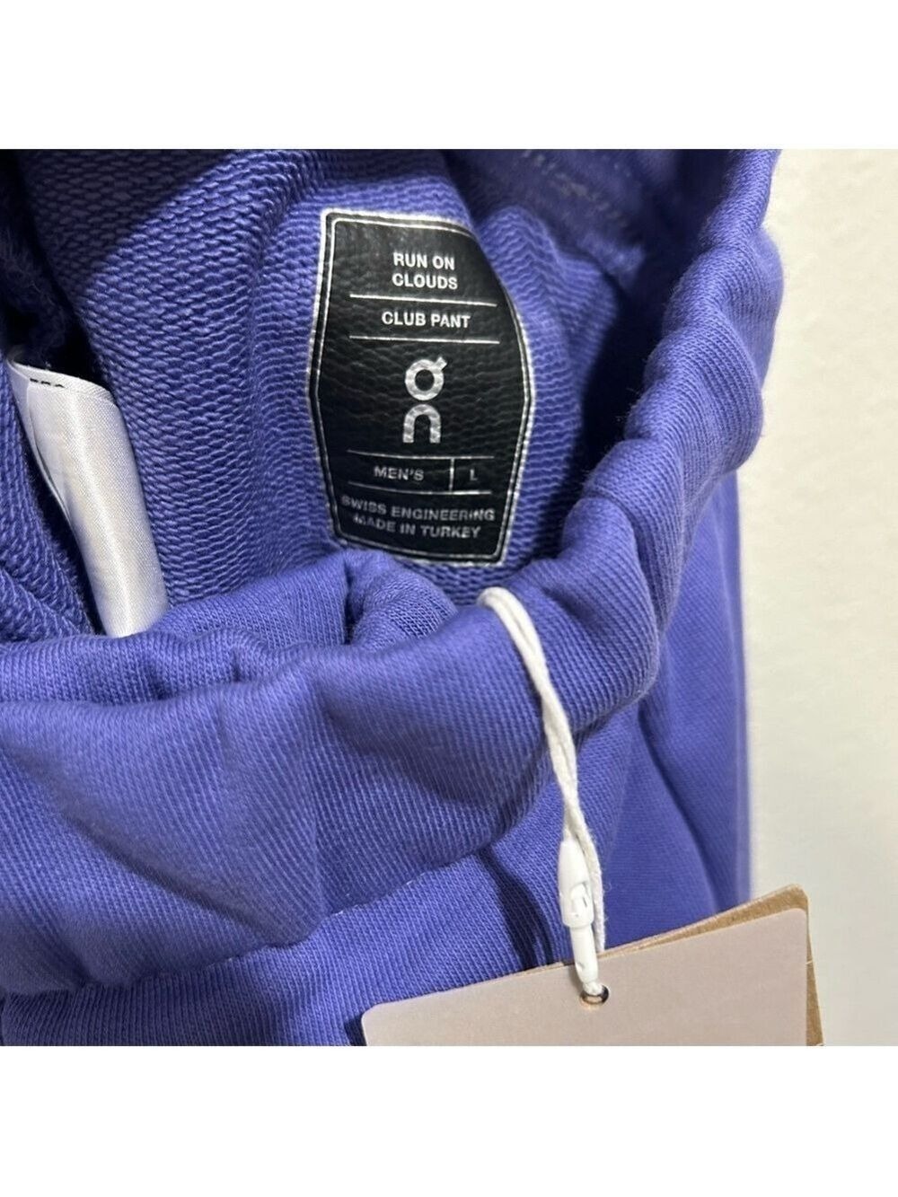 NWT On Cloud Club Sweatpants Purple/Iris Men’s Large Loose Fit - Picture 6 of 6